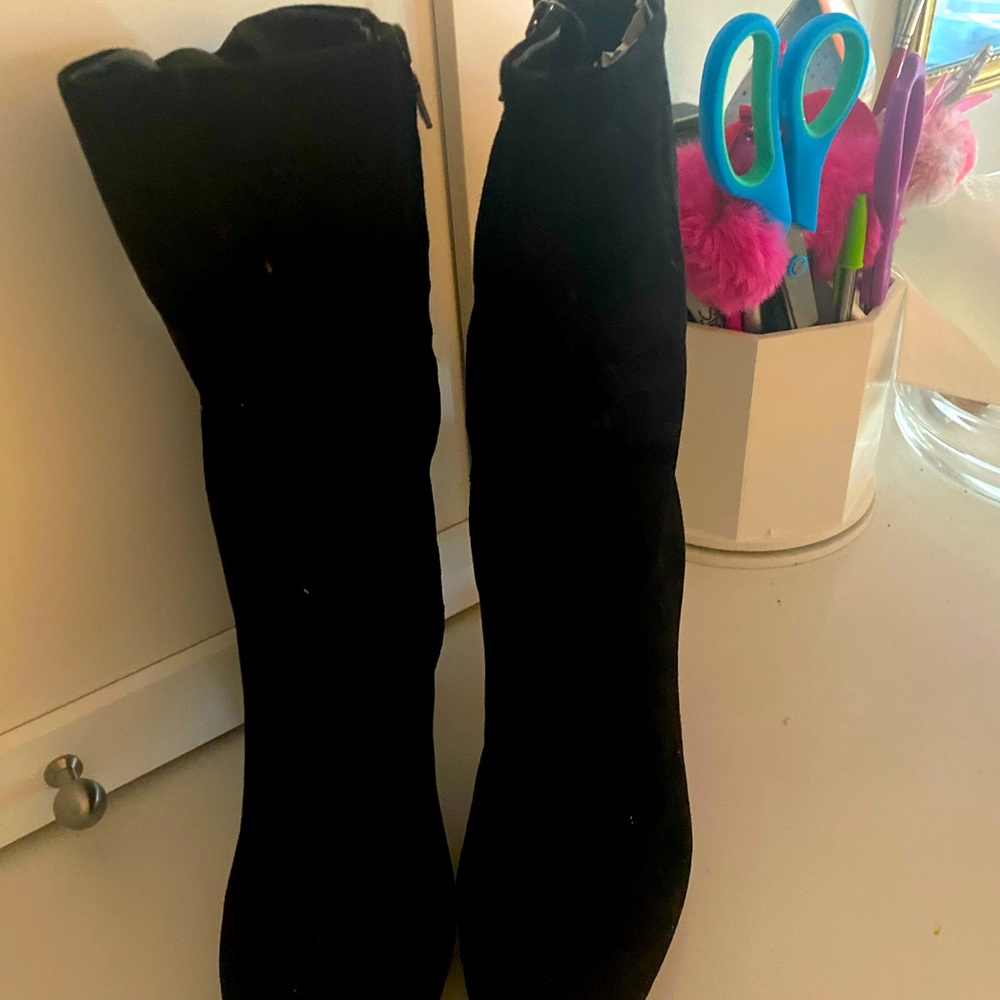 PRADA BLACK SUEDE BOOTS